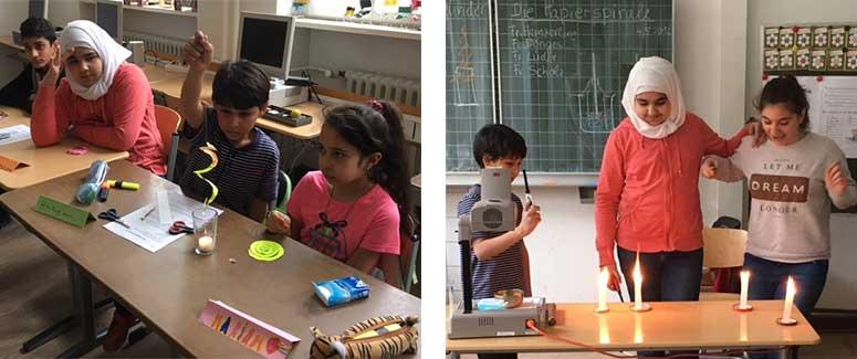 “Deutsch lernen mit Physik” in Flüchtlingsklassen