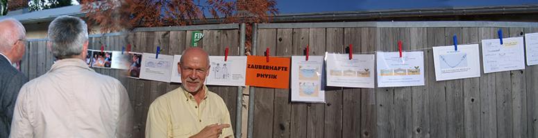 Werbung von neuen Physikpaten bei einem Sommerfest