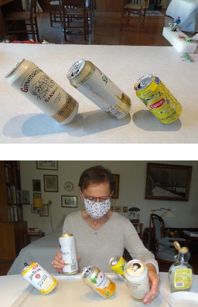 Bilder zum Versuch Taumlende Dosen