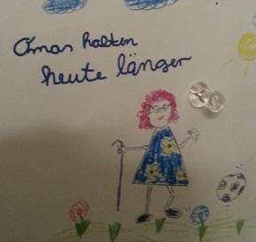 Kinderzeichnung Omas halten heute länger