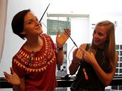 zum Versuch Bleistiftspitzentanz