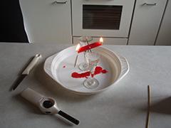 an zwei Enden brennende Kerze